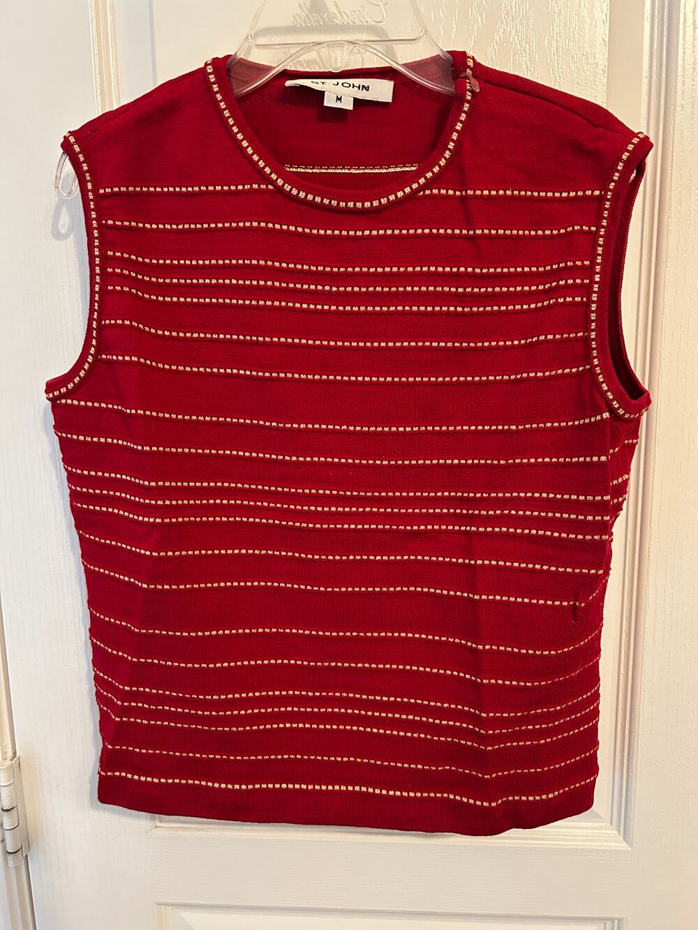 St. John Red and Gold Tank Medium
